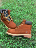 Custom Rust Colored Timberlands-Women Boots