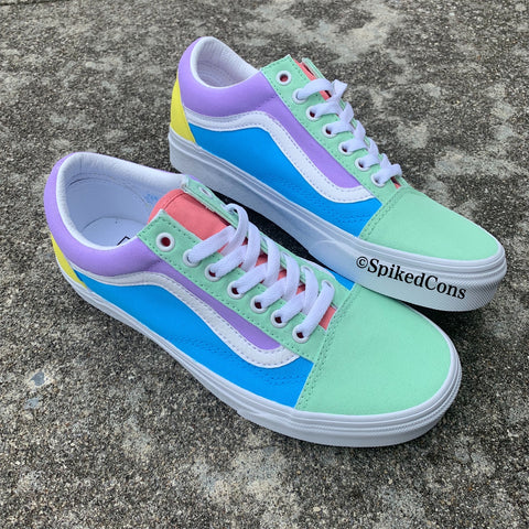 Custom “Sweet Tarts” Vans -Old Skool