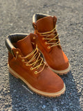 Custom Rust Colored Timberlands-Women Boots