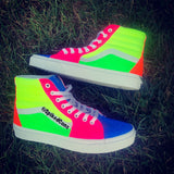 Custom “Neon” Vans -Sk8 Hi