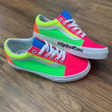Custom Neon Vans-Old Skool