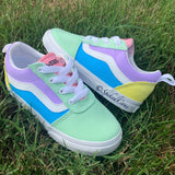 Custom “Sweet Tarts” Vans -Old Skool