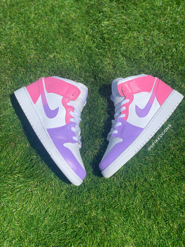 Custom Pink & Purple Ombré J1