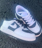 Custom “Reverse Flip Flop Black & White” Air Force 1