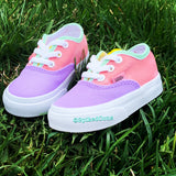 Custom Authentic Vans -Pastels “Spring”