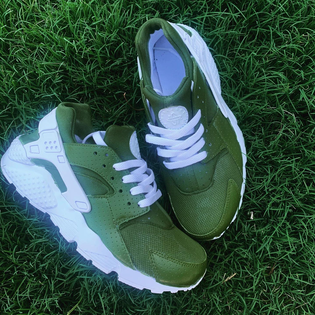 Custom olive Green Huaraches 