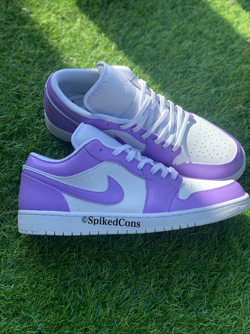 Custom J 1 Low-Purple & White