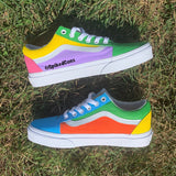 Custom “Color Block” Vans -Old Skool