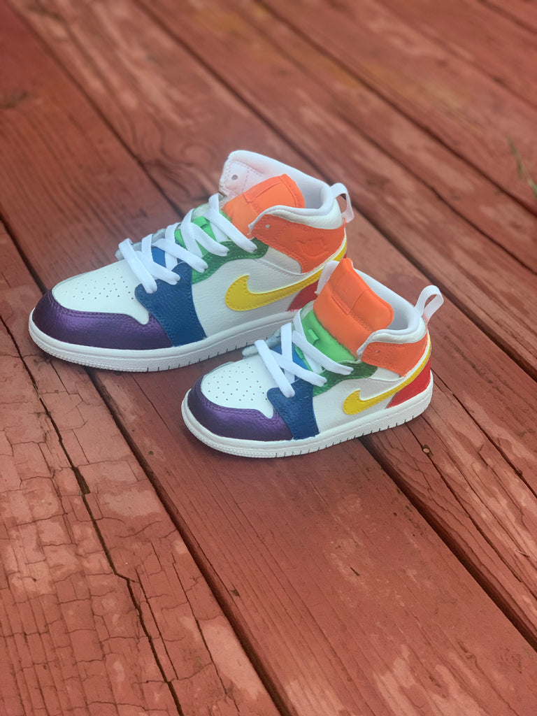 Jordan 1 multicolor grade school Clearance