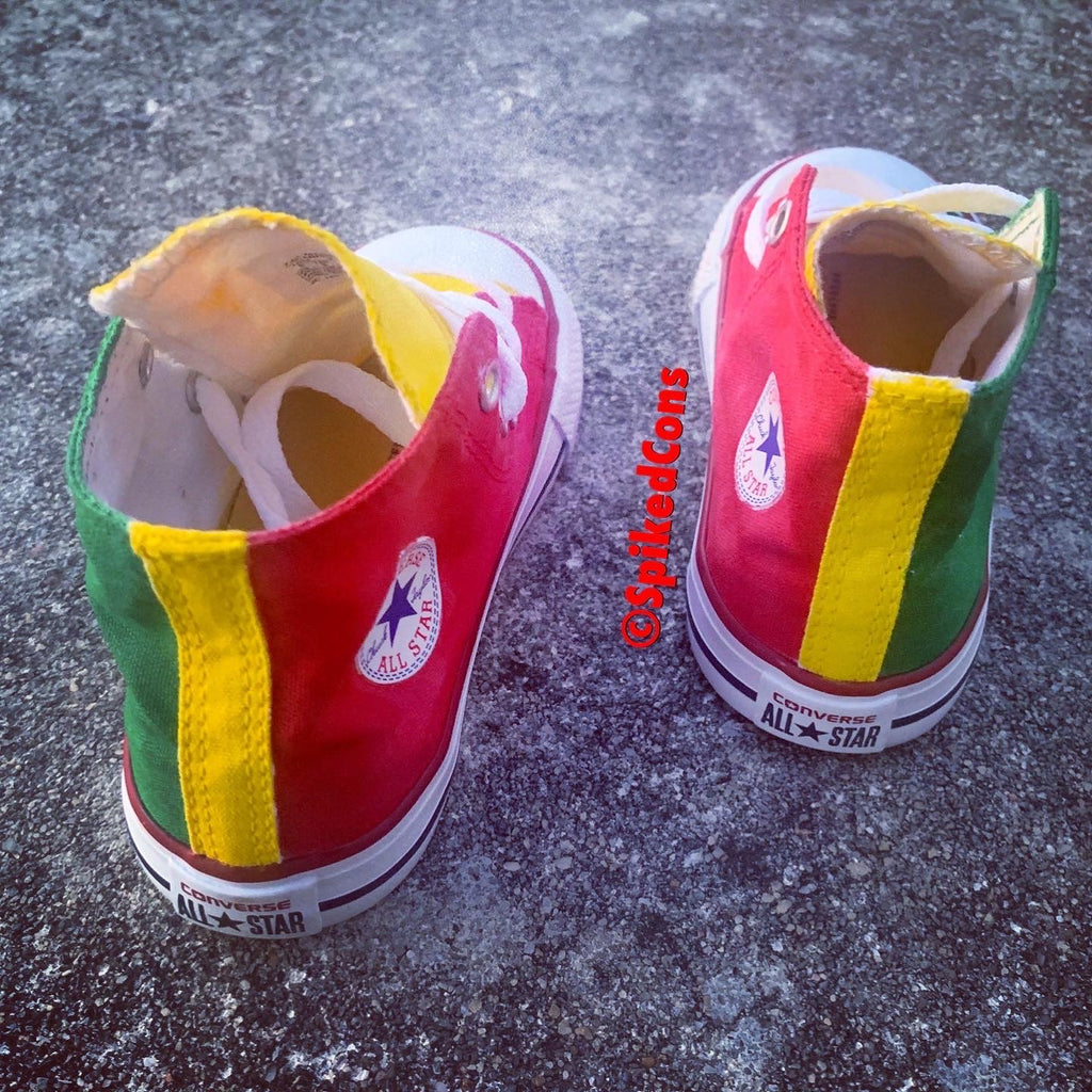 Convers Rasta Custom Rasta Converse (Red Yellow Green) (African Pride) -Toddler ...