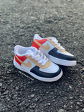 Custom Red Blue & Tan Air Force 1s -Toddler